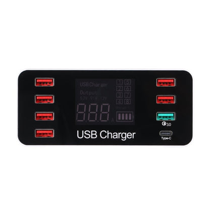 A9 Plus (Global Version) Multi-function AC 100V~240V 8 Ports USB Digital Display LCD Detachable C...