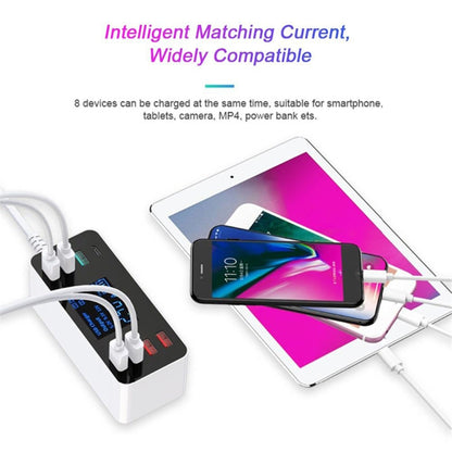 A9 Plus (Global Version) Multi-function AC 100V~240V 8 Ports USB Digital Display LCD Detachable C...