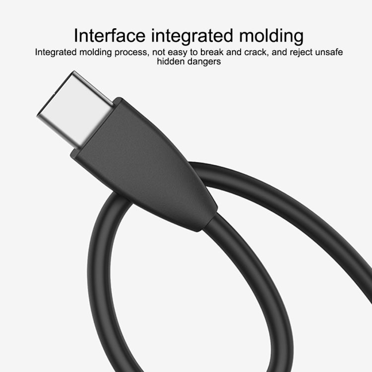 IVON CA87 USB to USB-C / Type-C TPE Fast Charge Data Cable, Cable Length: 1m, USB-C / Type-C