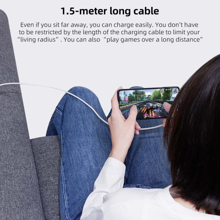 Original Xiaomi 6A USB to USB-C / Type-C 90 Degree Elbow Fast Charging Data Cable, Length: 1.5m��...