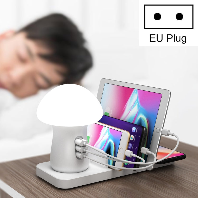 HQ-UD12 40W Wireless Charger with Mushroom Light, EU Plug