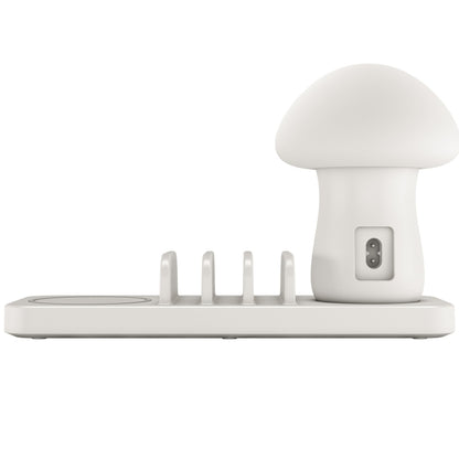 HQ-UD12 40W Wireless Charger with Mushroom Light, EU Plug