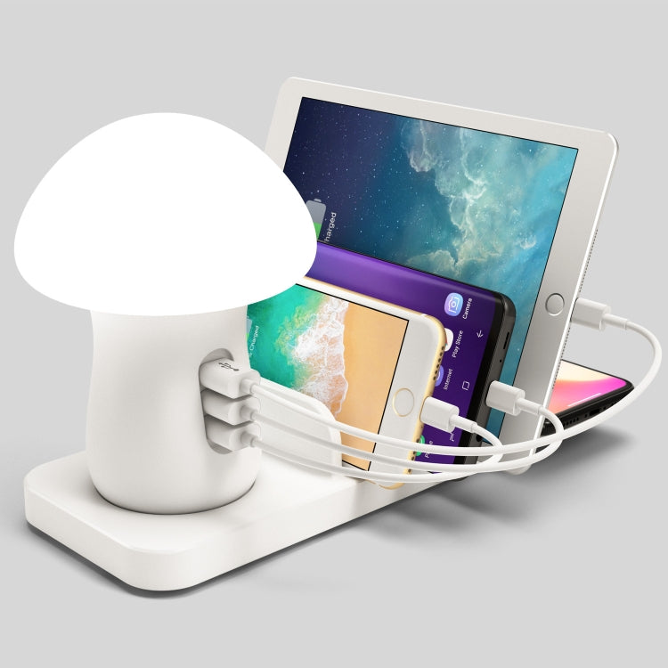 HQ-UD12 40W Wireless Charger with Mushroom Light, EU Plug