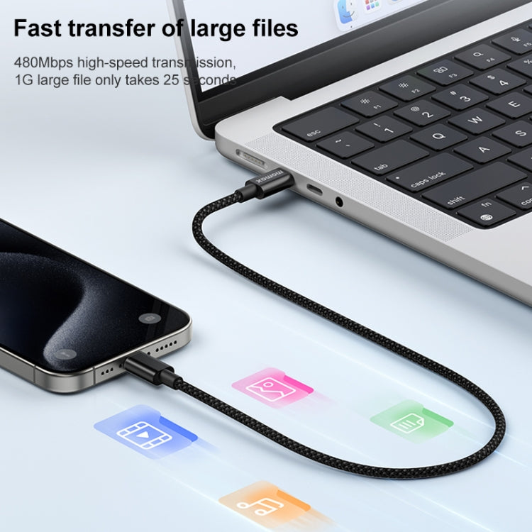 MOMAX DC30 1.5m USB-C / Type-C to USB-C / Type-C 60W Braided Data Sync Charge Cable��������������...