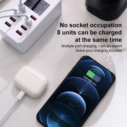 A8 50W 8 Ports USB + QC3.0 Smart Charging Station with Digital Display AC100-240V, EU Plug�������...
