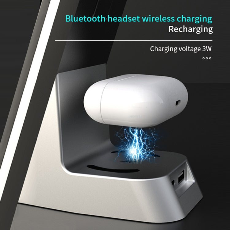 H33 7 in 1 15W Multi-function Desk Lamp Wireless Charger for Mobile Phones / Apple Watches / AirP...