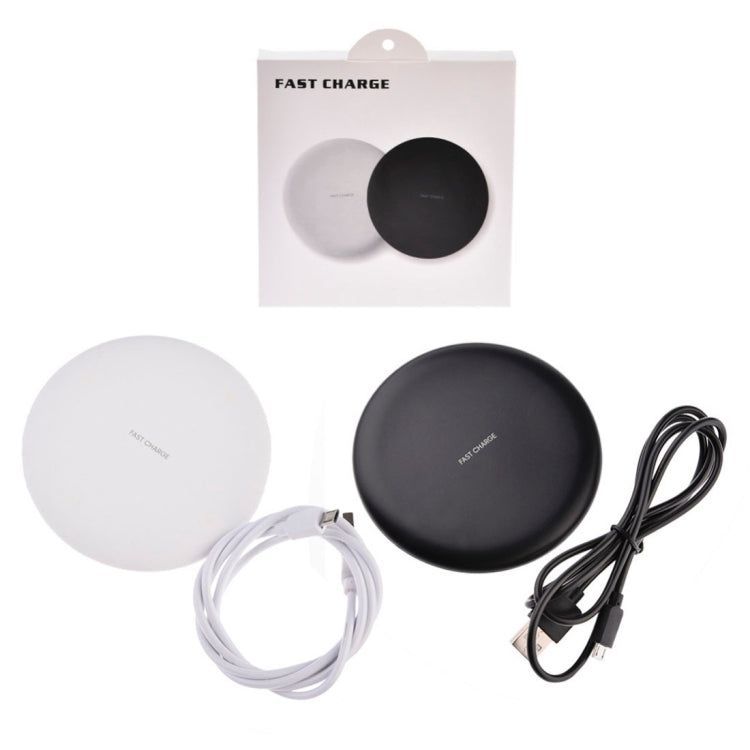 TOVYS-KC-N5 9V 1A Output Frosted Round Wire Qi Standard Fast Charging Wireless Charger, Cable Len...