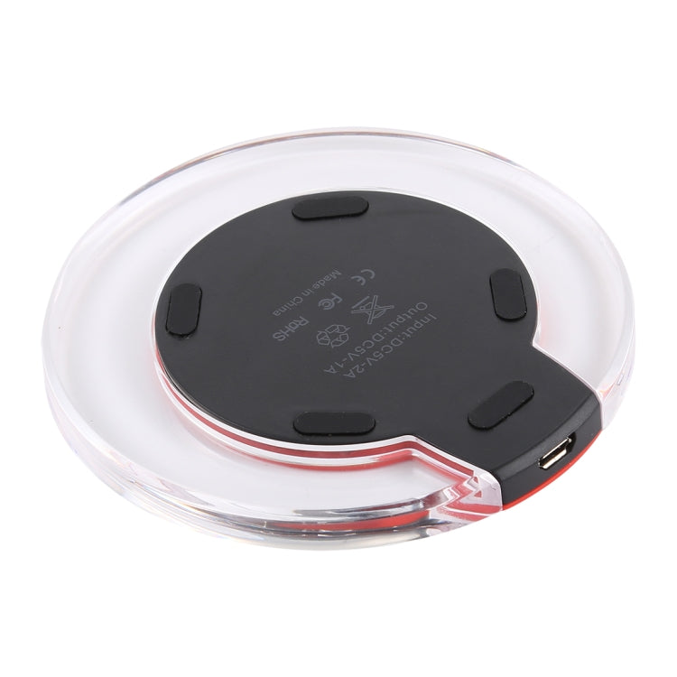 FANTASY 5V 1A Output Qi Standard Ultra-thin Wireless Charger with Charging Indicator, Support QI ...