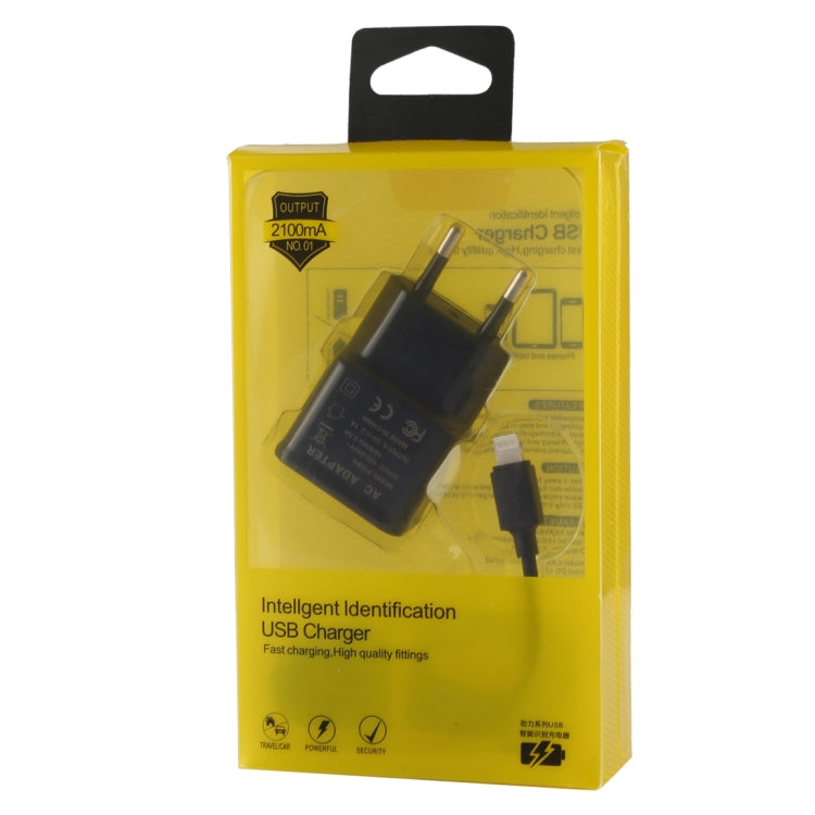 5V 2.1A Intellgent Identification USB Charger Set