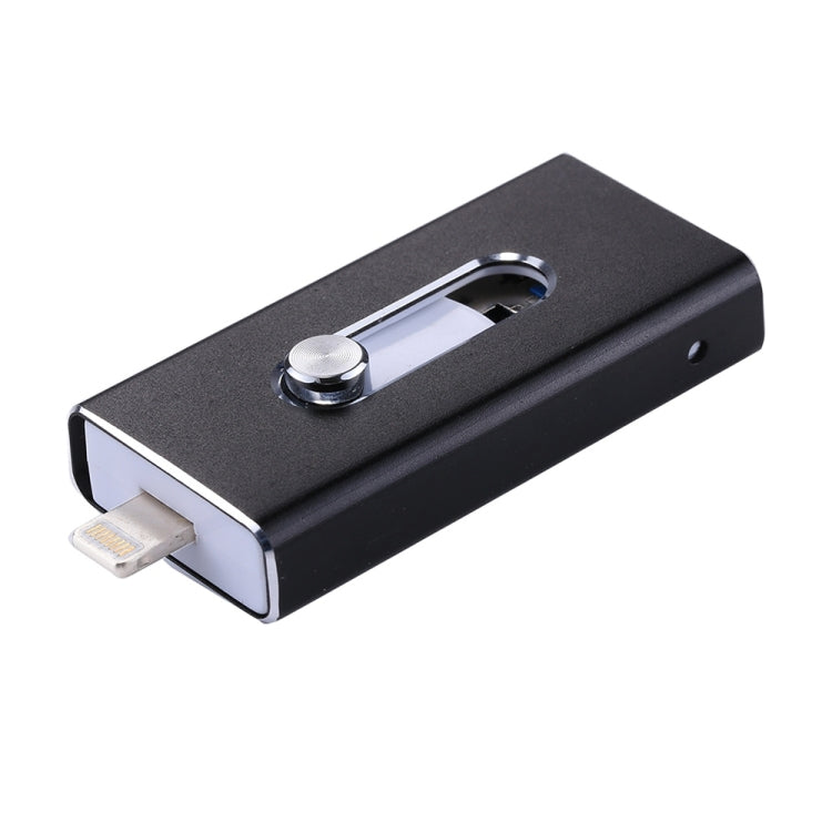 RQW-02  3 in 1 USB 2.0 & 8 Pin & Micro USB 16GB Flash Drive, RQW-02 Black, RQW-02 Gold, RQW-02 Bl...