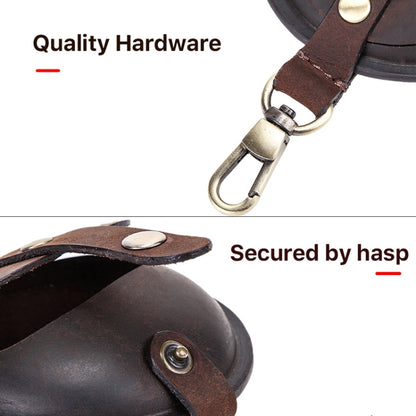 CF1042B For AirPods Pro Crazy Horse Texture Convenient Multifunction Earphone Protective Leather ...