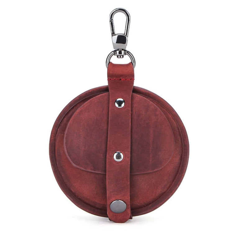 CF1042B For AirPods Pro Crazy Horse Texture Convenient Multifunction Earphone Protective Leather ...