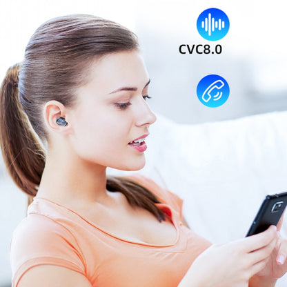263 TWS CVC8.0 Noise Cancelling Bluetooth Earphone with Charging Box, Support Touch & Three-scree...