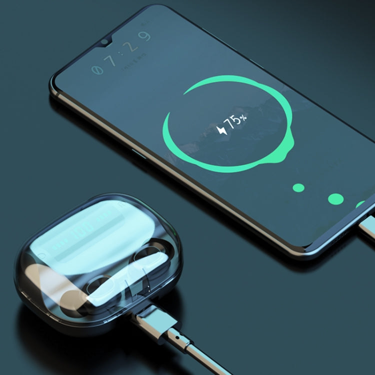 263 TWS CVC8.0 Noise Cancelling Bluetooth Earphone with Charging Box, Support Touch & Three-scree...