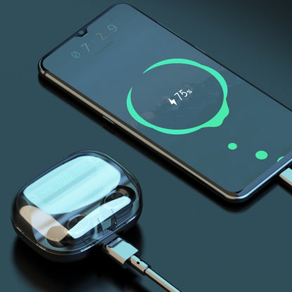 263 TWS CVC8.0 Noise Cancelling Bluetooth Earphone with Charging Box, Support Touch & Three-scree...