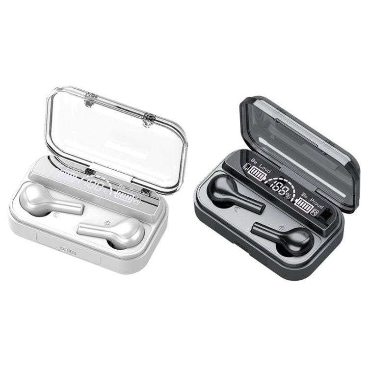 278 TWS External Noise Cancelling Touch Bluetooth Earphone with Charging Box, Support LED Power D...
