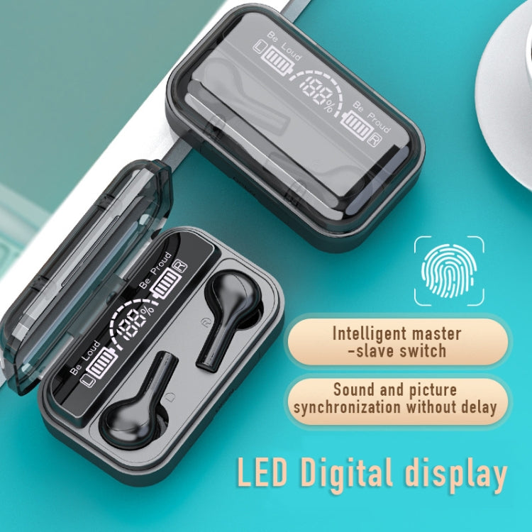 278 TWS External Noise Cancelling Touch Bluetooth Earphone with Charging Box, Support LED Power D...