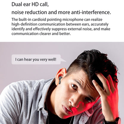 278 TWS External Noise Cancelling Touch Bluetooth Earphone with Charging Box, Support LED Power D...
