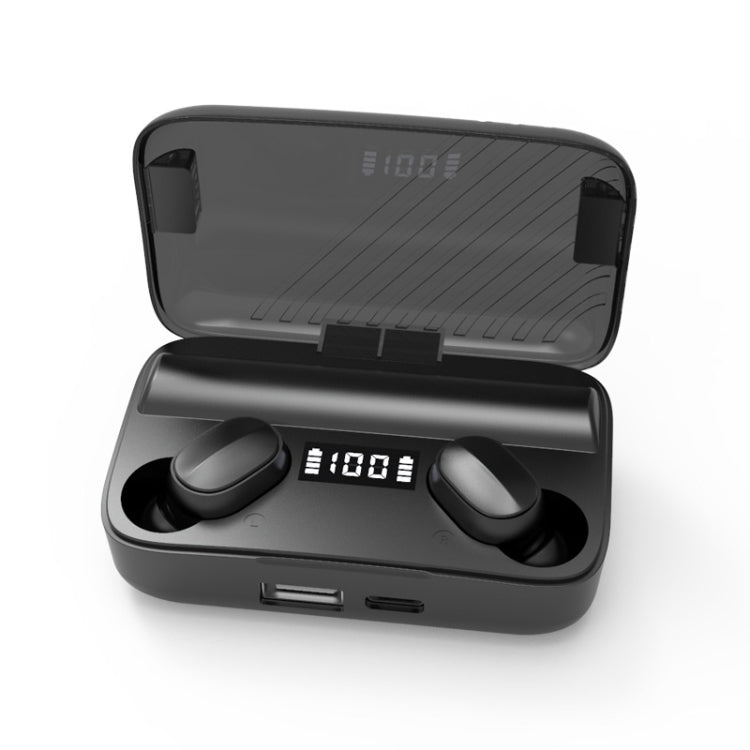 A9 TWS CVC8.0 and DSP Dual Noise Cancelling Bluetooth Earphone with Magnetic Charging Box & LED D...