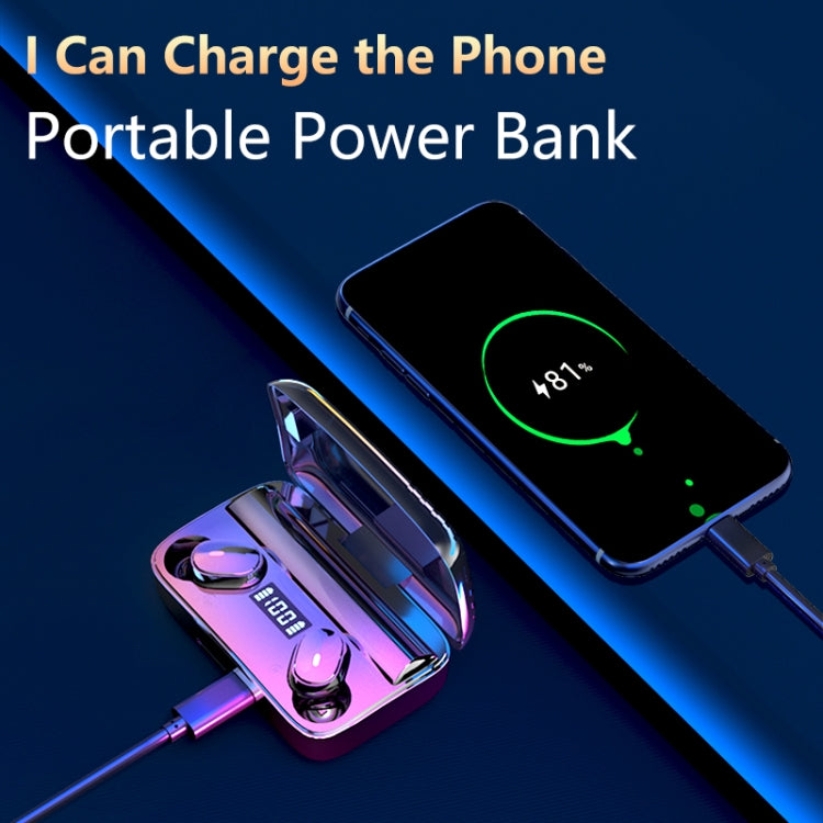 A9 TWS CVC8.0 and DSP Dual Noise Cancelling Bluetooth Earphone with Magnetic Charging Box & LED D...