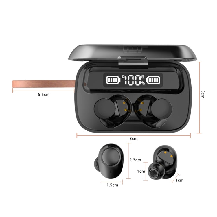 A13 TWS CVC8.0 and DSP Dual Noise Cancelling Touch Bluetooth Earphone with Charging Box, Support ...