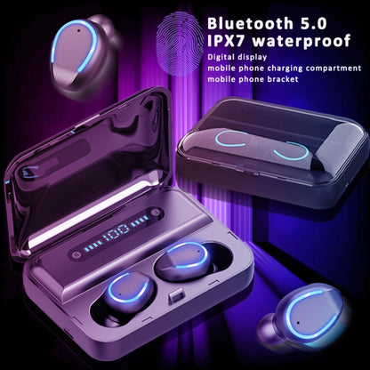F9-5 Intelligent Noise Cancelling Touch Bluetooth Earphone with Charging Box, Supports Three-scre...