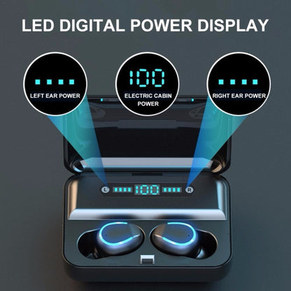 F9-5 Intelligent Noise Cancelling Touch Bluetooth Earphone with Charging Box, Supports Three-scre...