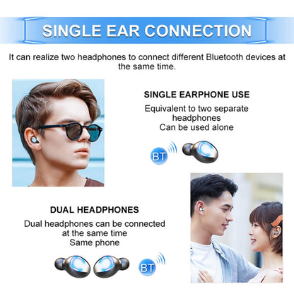 F9-6 TWS CVC8.0 Noise Cancelling Touch Bluetooth Earphone with Pull-out Cylindrical Charging Box,...