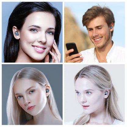 F9-6 TWS CVC8.0 Noise Cancelling Touch Bluetooth Earphone with Pull-out Cylindrical Charging Box,...
