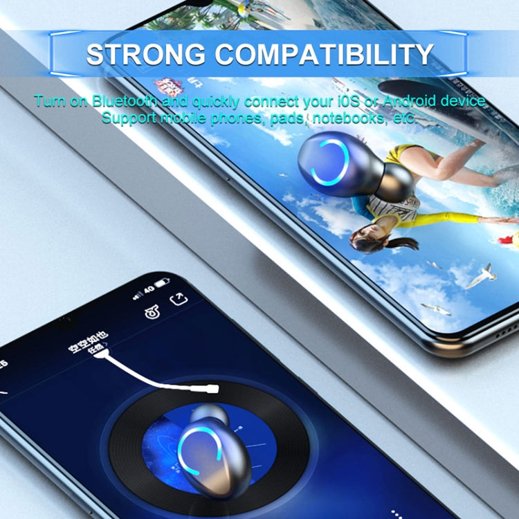 F9-6 TWS CVC8.0 Noise Cancelling Touch Bluetooth Earphone with Pull-out Cylindrical Charging Box,...