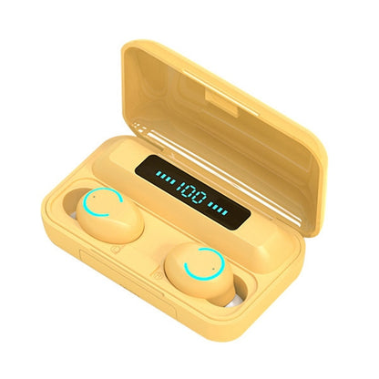 F9-9 TWS CVC8.0 Noise Cancelling Bluetooth Earphone with Charging Box, Support Touch Lighting Eff...