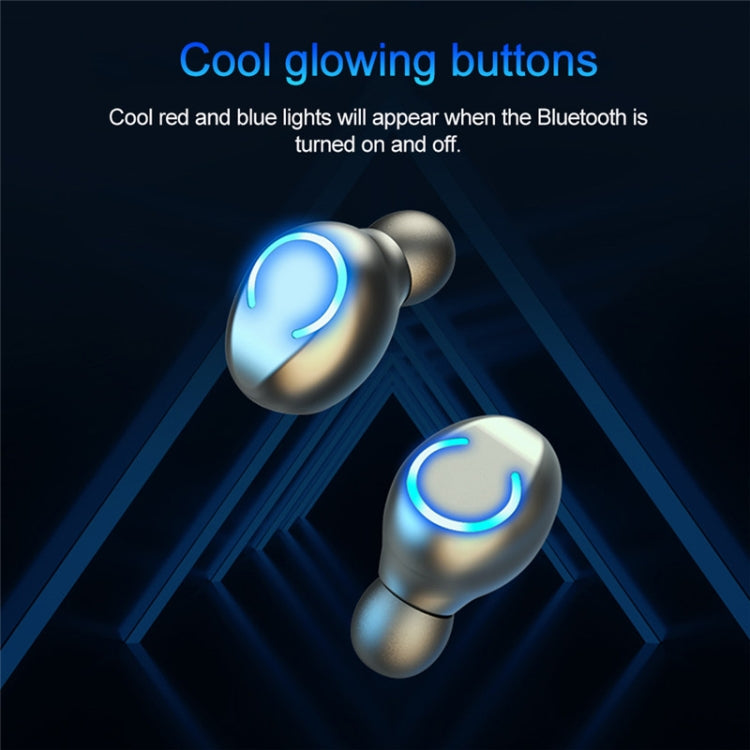 F9-9 TWS CVC8.0 Noise Cancelling Bluetooth Earphone with Charging Box, Support Touch Lighting Eff...