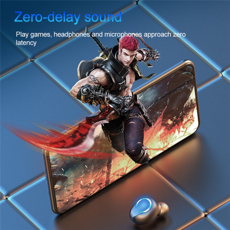 F9-9 TWS CVC8.0 Noise Cancelling Bluetooth Earphone with Charging Box, Support Touch Lighting Eff...
