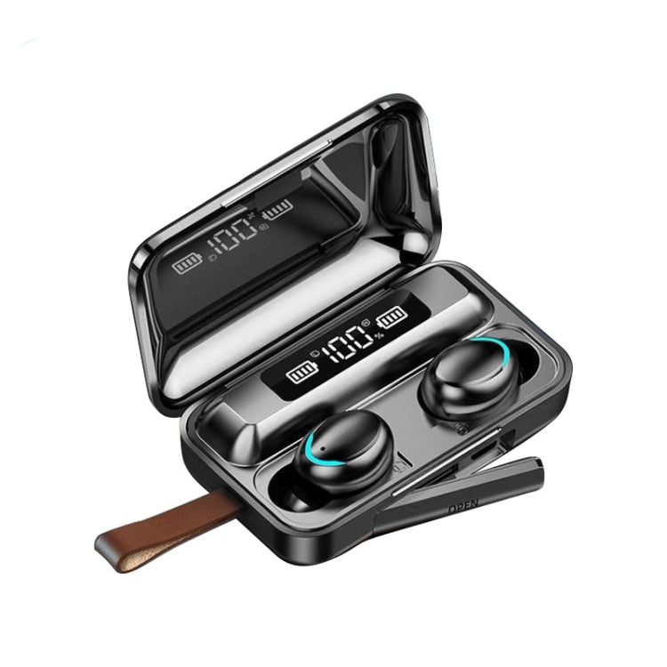 F9-5C Jerry Solution Touch Bluetooth Earphone with Magnetic Charging Box, Support Three-screen LE...