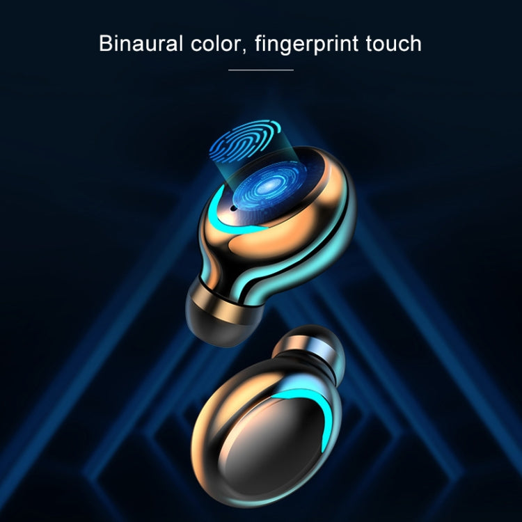F9-5C Jerry Solution Touch Bluetooth Earphone with Magnetic Charging Box, Support Three-screen LE...