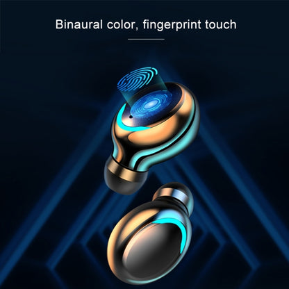 F9-5C Three-screen Digital Display Noise Reduction Bluetooth Earphone, F9-5C without Strap Black�...