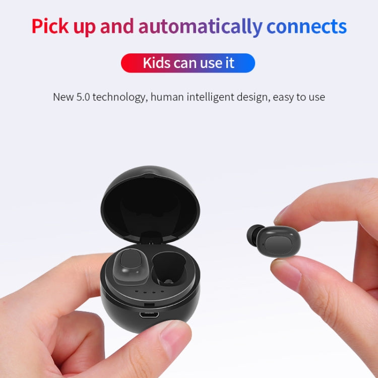 A10 TWS Space Capsule Shape Wireless Bluetooth Earphone with Magnetic Charging Box & Lanyard, Sup...
