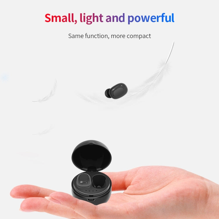 A10 TWS Space Capsule Shape Wireless Bluetooth Earphone with Magnetic Charging Box & Lanyard, Sup...
