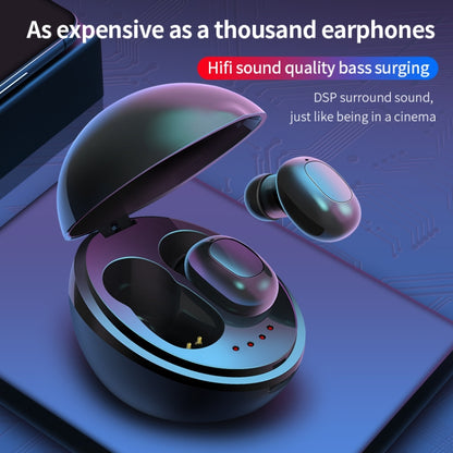 A10 TWS Space Capsule Shape Wireless Bluetooth Earphone with Magnetic Charging Box & Lanyard, Sup...