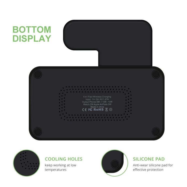 W30 QI Vertical Wireless Charger for Mobile Phones & Apple Watches & AirPods & Apple Pencil, with...