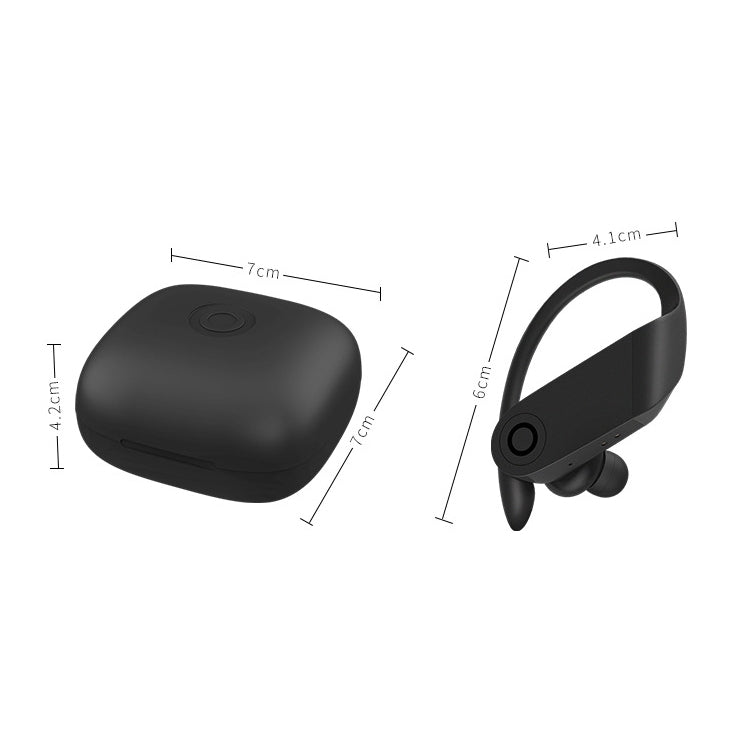 b10 TWS Bluetooth 5.0 Hanging Ear Wireless Bluetooth Sports Earphone with Magnetic Charging Box, ...