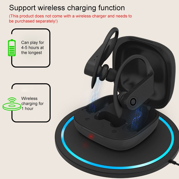 b10 TWS Bluetooth 5.0 Hanging Ear Wireless Bluetooth Sports Earphone with Magnetic Charging Box, ...