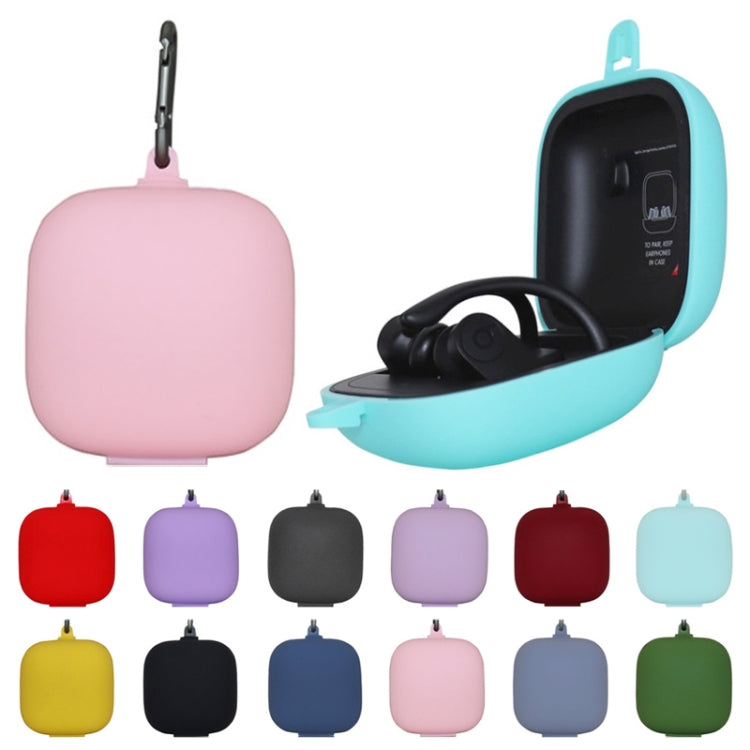 Solid Color Silicone Wireless Bluetooth Earphone Protective Case for Beats Powerbeats Pro