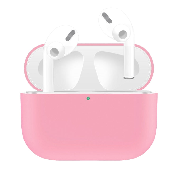 For AirPods Pro Solid Color Silicone Earphone Protective Case, Green, Grey, Watermelon Red�������...