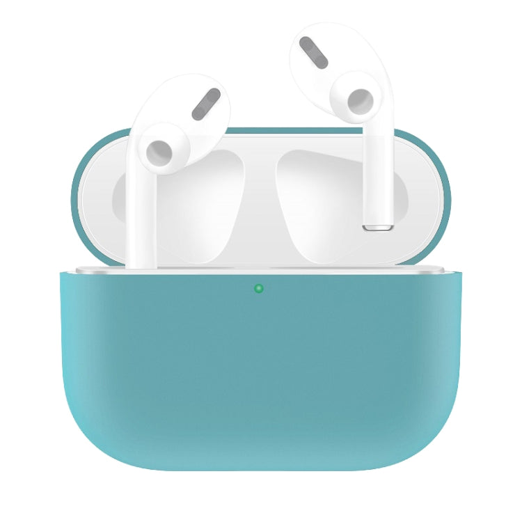 For AirPods Pro Solid Color Silicone Earphone Protective Case, Green, Grey, Watermelon Red�������...