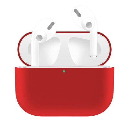 For AirPods Pro Solid Color Silicone Earphone Protective Case, Green, Grey, Watermelon Red�������...