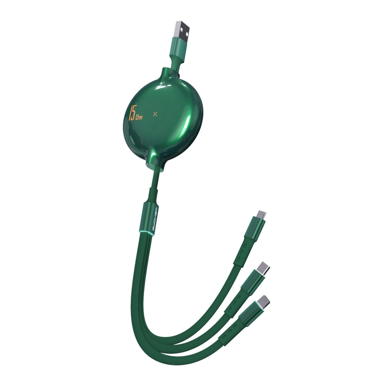 WK WDC-124 8 Pin + Type-C + Micro USB Charging Data Cable