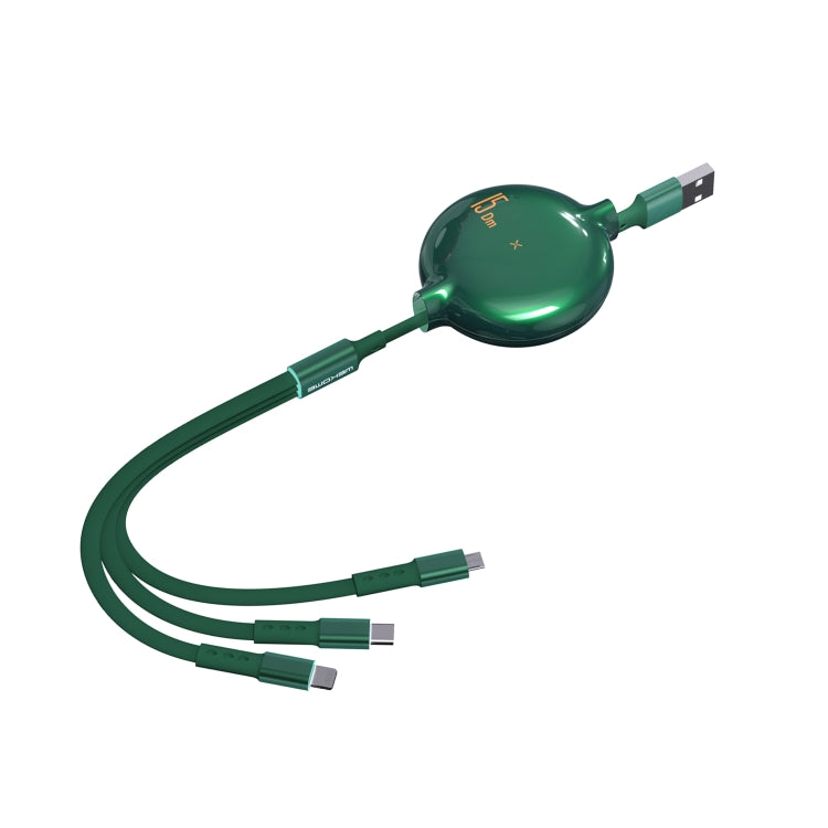 WK WDC-124 8 Pin + Type-C + Micro USB Charging Data Cable