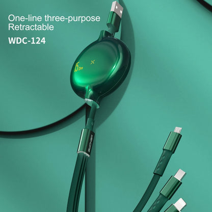 WK WDC-124 8 Pin + Type-C + Micro USB Charging Data Cable