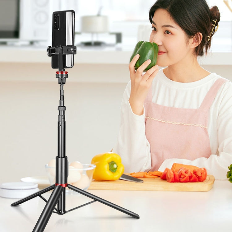 Aluminum Alloy Mobile Phone Bluetooth Selfie Stick Live Floor Tripod Bracket, Height: 1.5m�������...